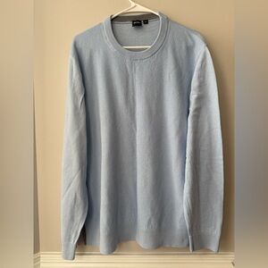 Hugo Boss Men's Sweater in Soft Blue Size XXL
